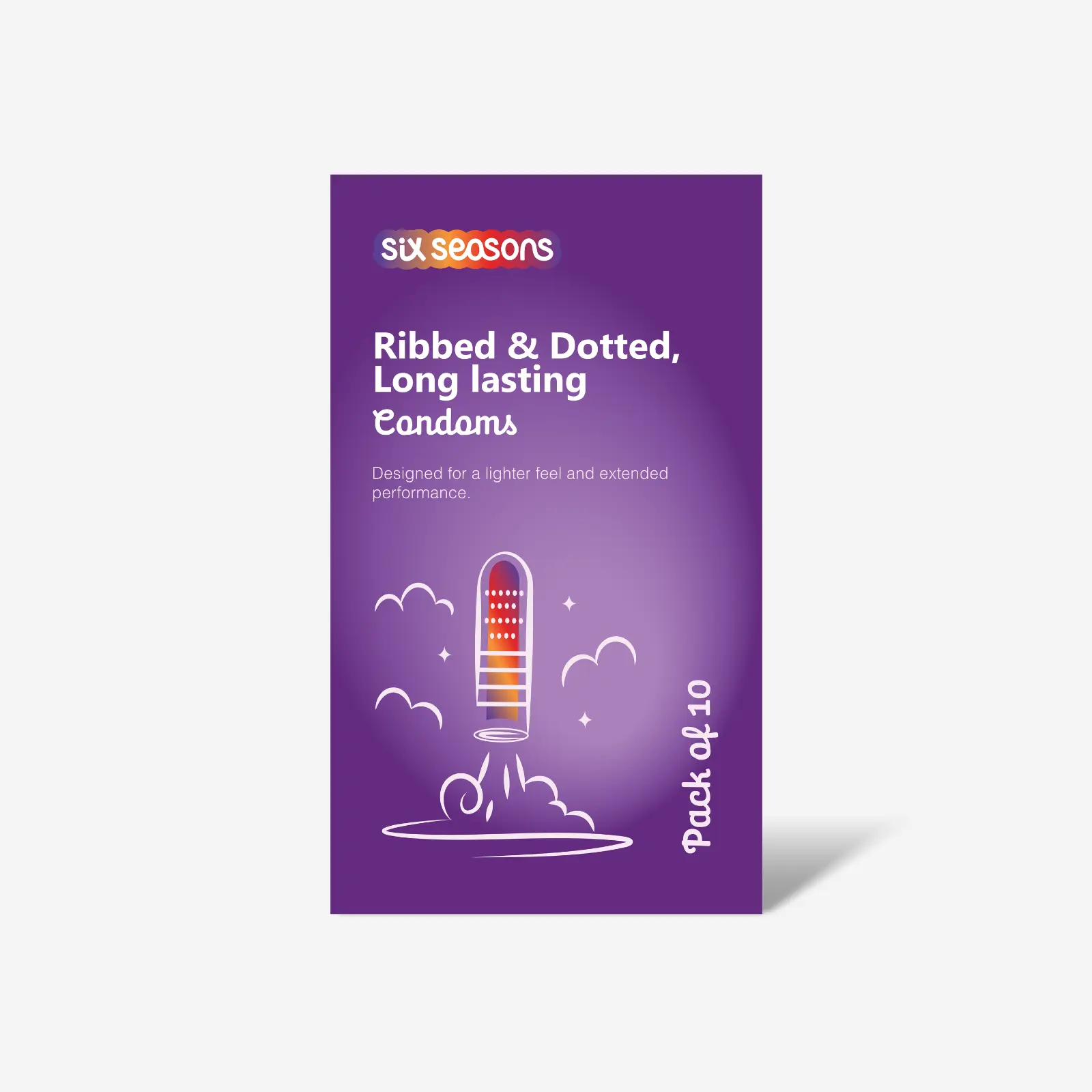Ribbed & Dotted, Long Lasting Condoms with Benzocaine 4.5%